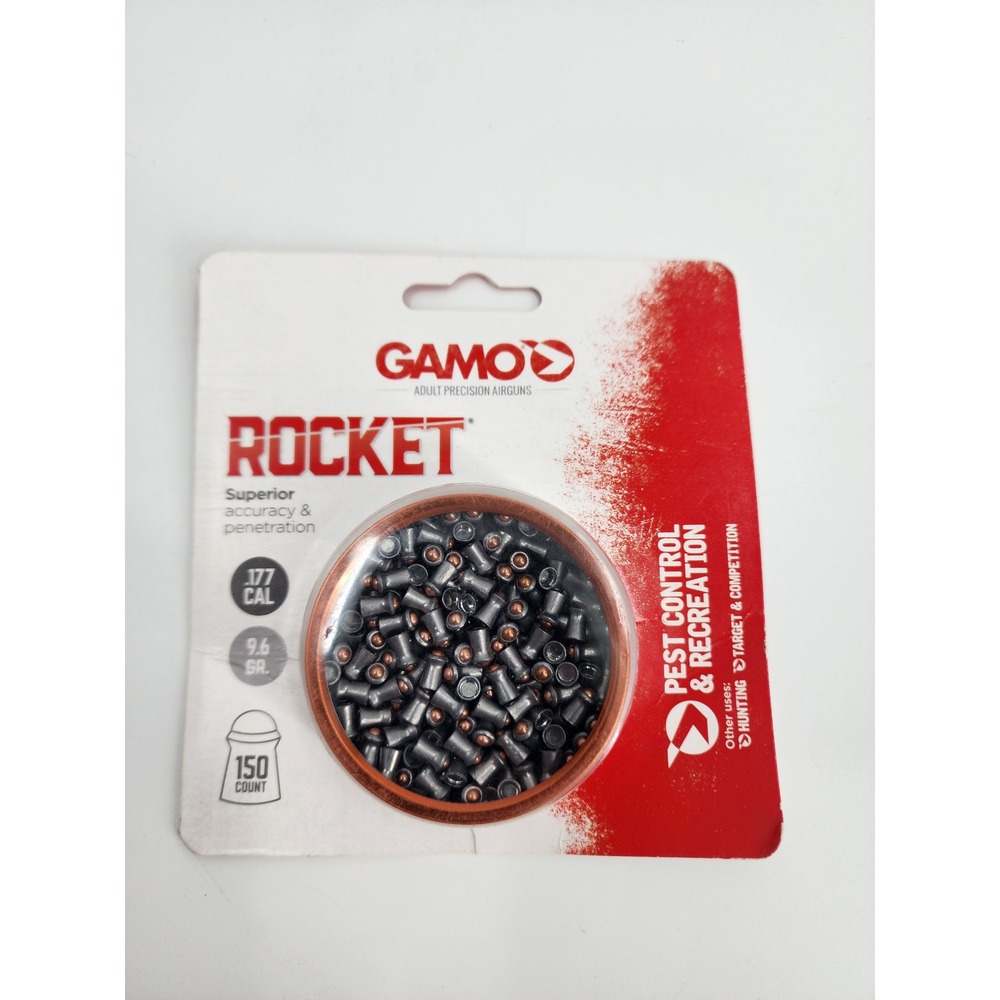 Gamo Rocket .177 Cal 9.6 Grain Superior Accuracy Airgun Pellets 150 Count